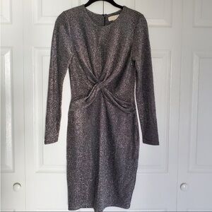 Michael Kors Black & Silver Sparkle Dress